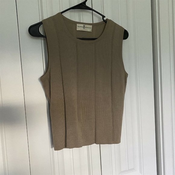 Fairway & Greene Women's Sweater Set Cardigan Shell Golf Activewear Beige - Picture 8 of 10